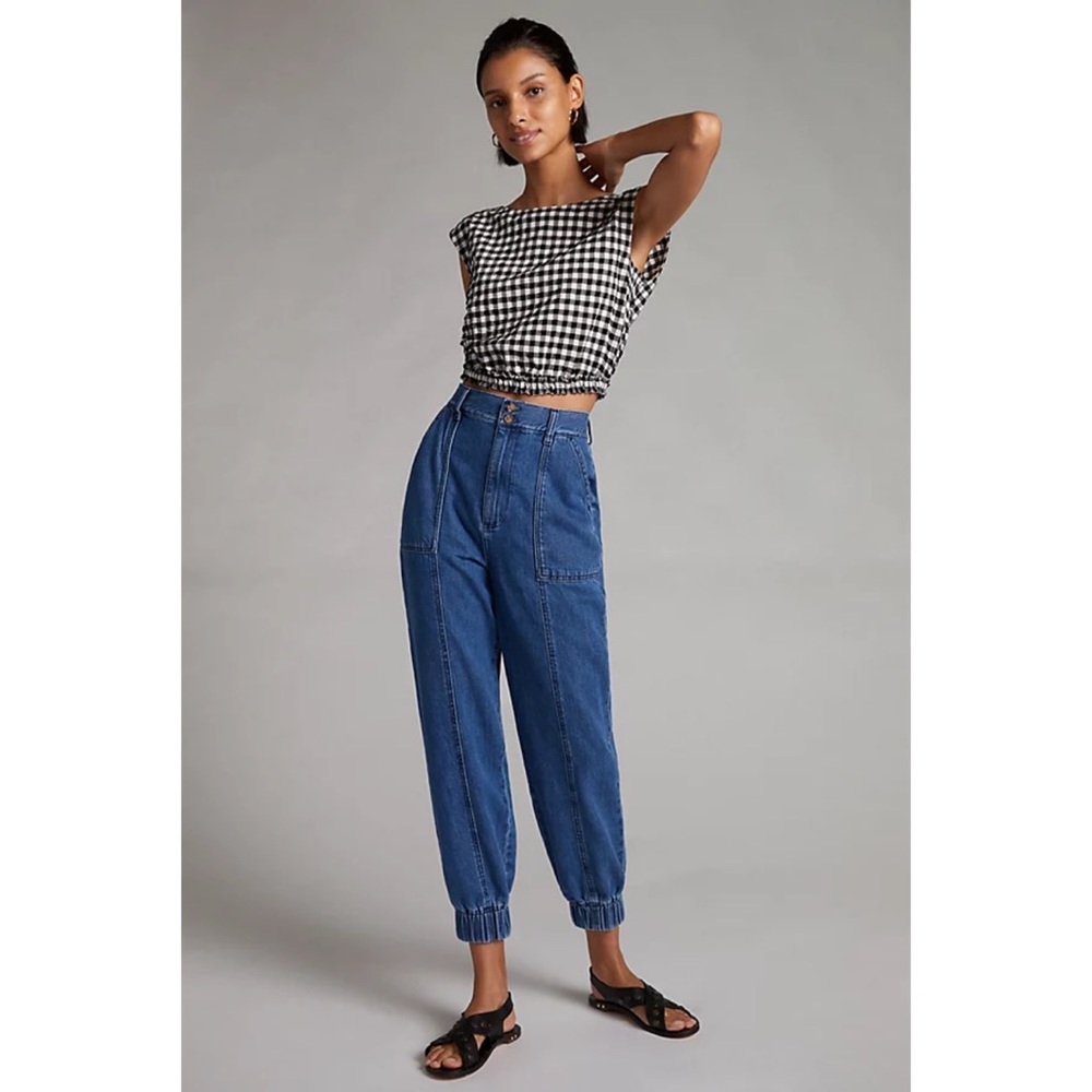 Free People Boyish Nico Denim Utility Jogger - Picture 2 of 8